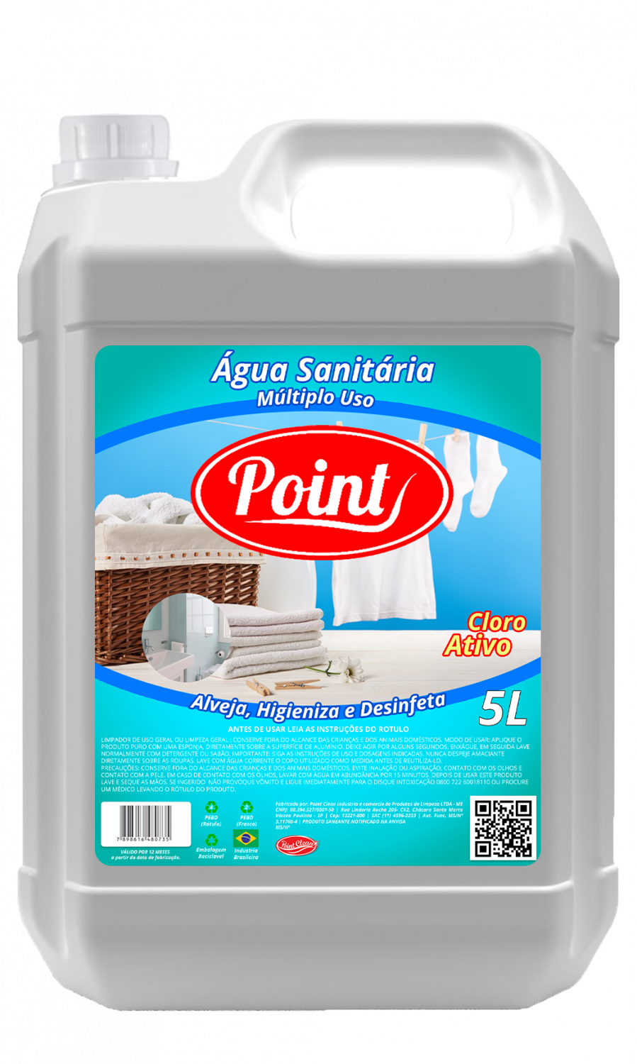 Agua Sanitaria Point - 5 Litros