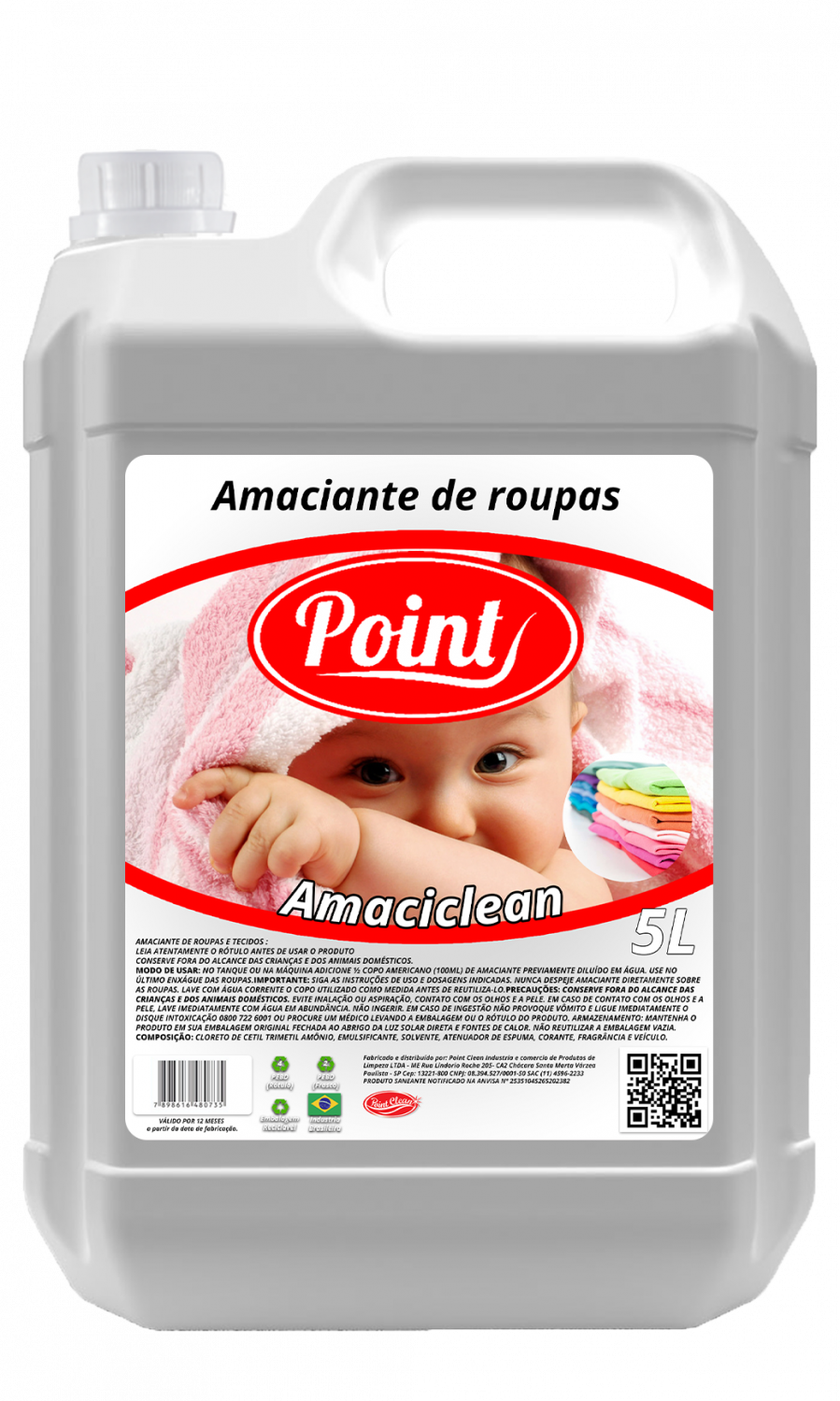 Amaciante AmaciClean Point- 5 litros